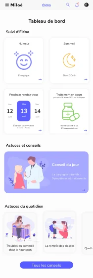 Écran du projet
